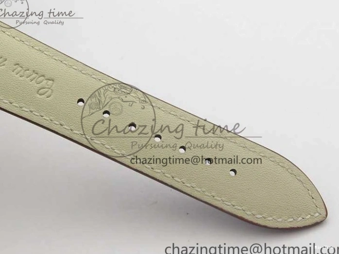 MIROTIME 0323 Calatrava 5524R Pilot Travel Time RG GRF Brown Dial on Brown Leather Strap MIYOTA TopPick 7155